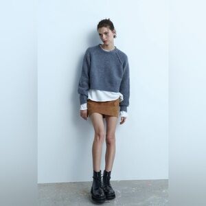 Zara suede mini skirt- xs size